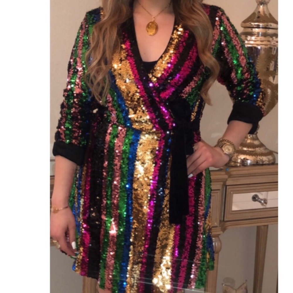Colorful mini dress